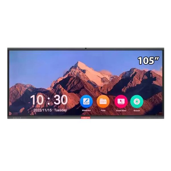 BRAEVO 105 inch Smart Interactive Flat Panel With Digital Touch