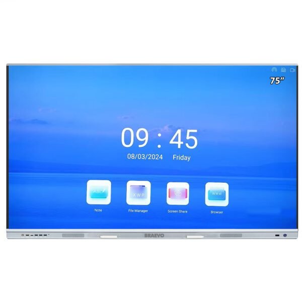 BRAEVO 75 inch Smart Interactive Flat Panel With Digital Touch